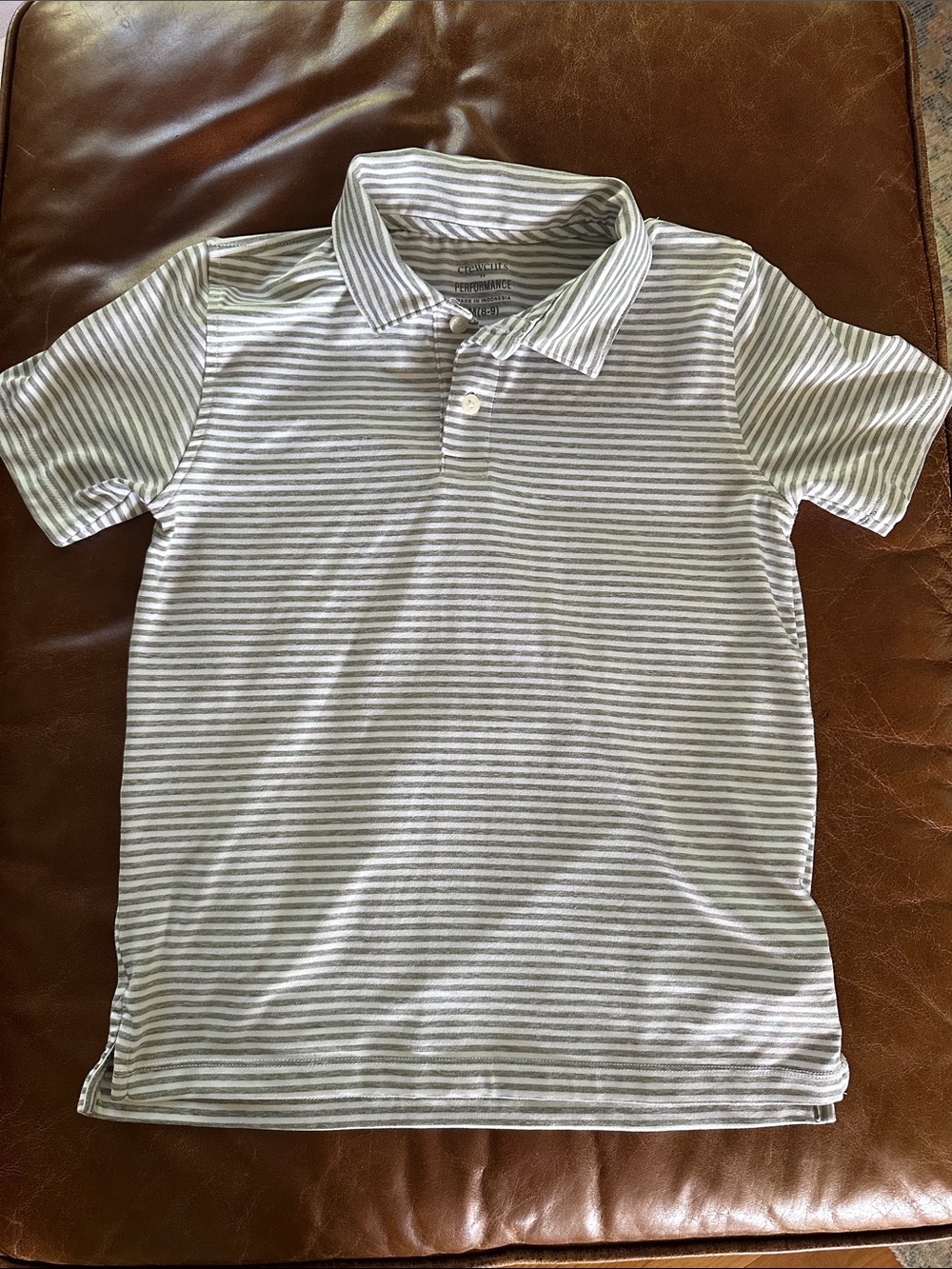 Crewcuts Striped Performance Polo